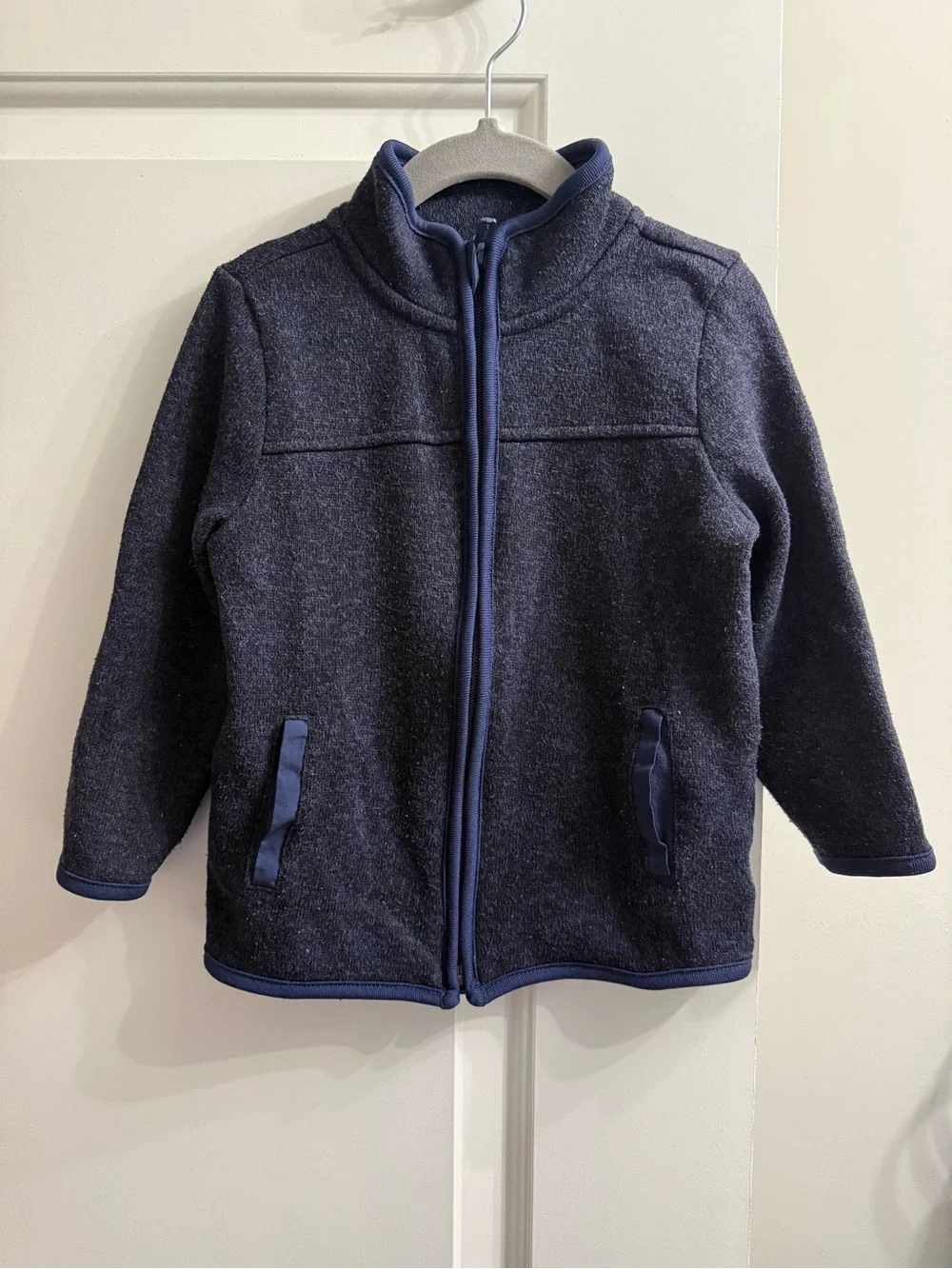 Old Navy Kids Dark Navy Full-Zip Fleece Jacket